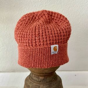 Rust coral Carhart beanie